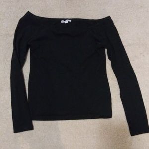 Black Off The Shoulder Top